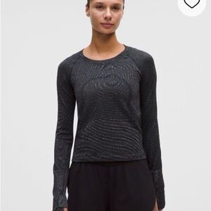 Lululemon Swiftly Tech Sparkle Long Sleeve Top